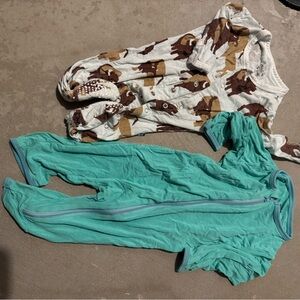 Baby Bison and Teal Footed Pajamas
